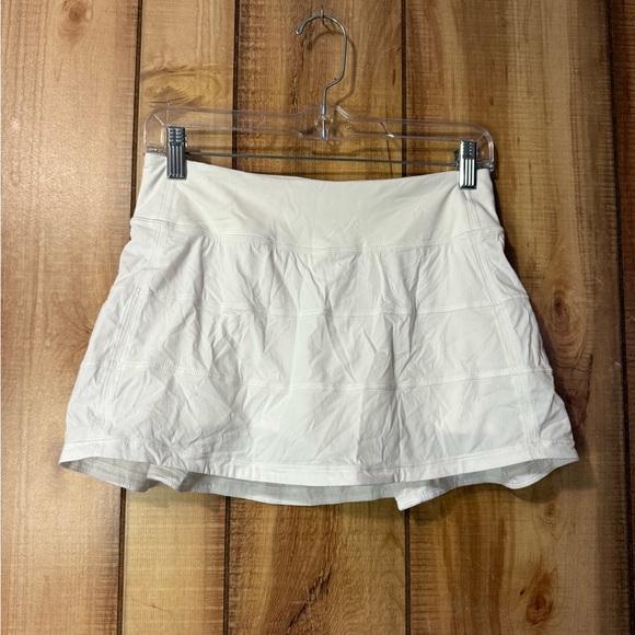 Lululemon Pace Rival Skirt (Regular) *4-way Stretch 13" White $68 Retail NWOT - Picture 7 of 15